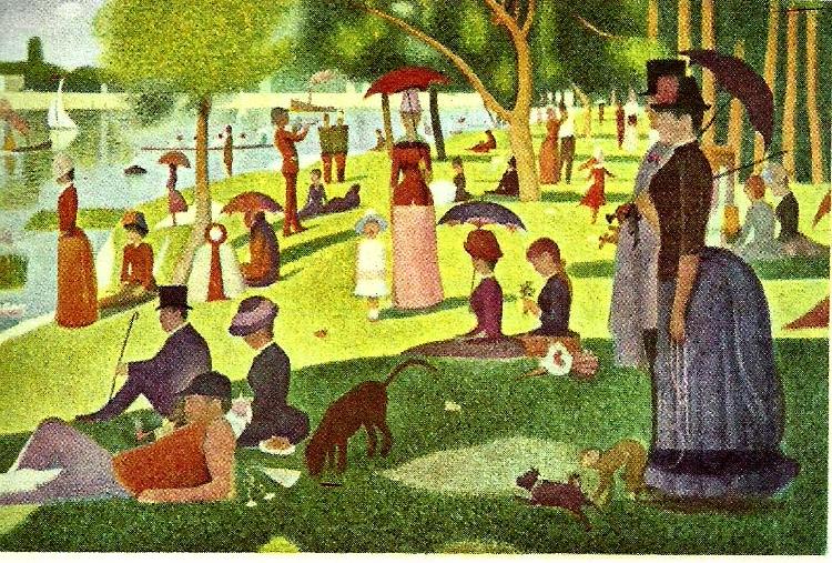 en sommarsondag pa la grande jatte, Georges Seurat